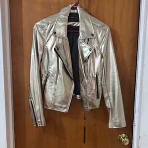Blank NYC Metallic Gold Jacket